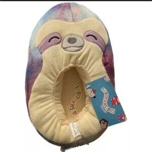 Squishmallows Sadie the Sloth Slippers Kids Size 11/12 Kellytoy NEW